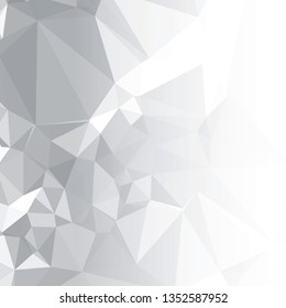 Abstract triangular background with white faded side