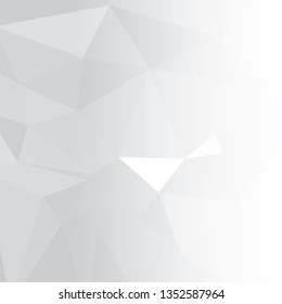 Abstract triangular background with white faded side