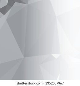 Abstract triangular background with white faded side