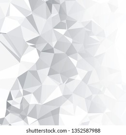 Abstract triangular background with white faded side