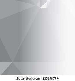 Abstract triangular background with white faded side