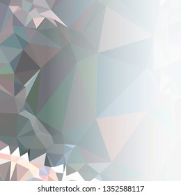 Abstract triangular background with white faded side