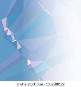 Abstract triangular background with white faded side