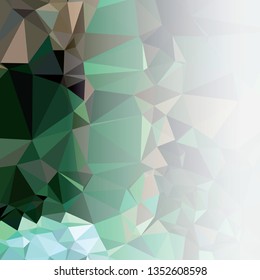 Abstract triangular background with white faded side