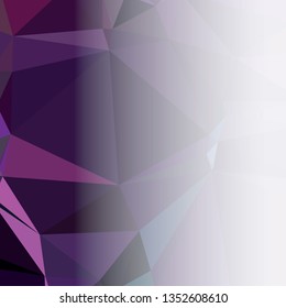 Abstract triangular background with white faded side