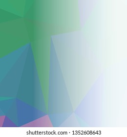 Abstract triangular background with white faded side