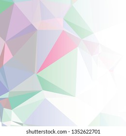 Abstract triangular background with white faded side