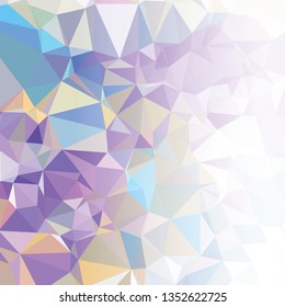 Abstract triangular background with white faded side