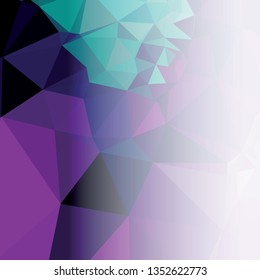 Abstract triangular background with white faded side