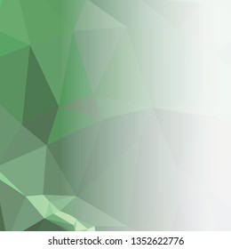 Abstract triangular background with white faded side