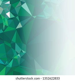 Abstract triangular background with white faded side