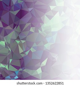 Abstract triangular background with white faded side