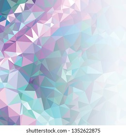 Abstract triangular background with white faded side