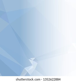 Abstract triangular background with white faded side