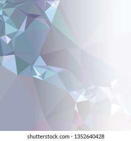 Abstract triangular background with white faded side