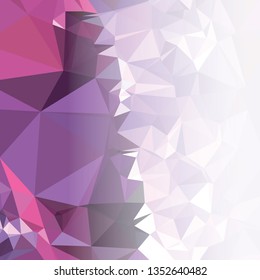 Abstract triangular background with white faded side