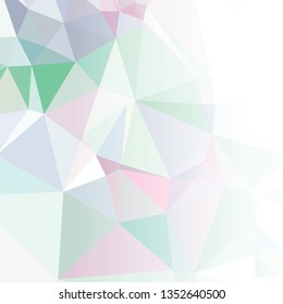 Abstract triangular background with white faded side