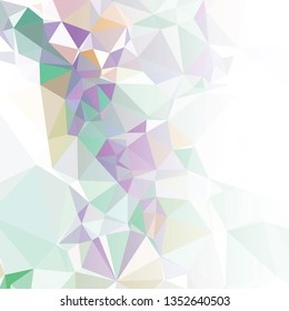 Abstract triangular background with white faded side