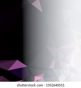 Abstract triangular background with white faded side