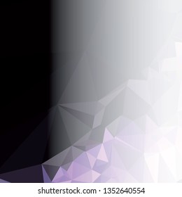 Abstract triangular background with white faded side
