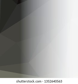 Abstract triangular background with white faded side