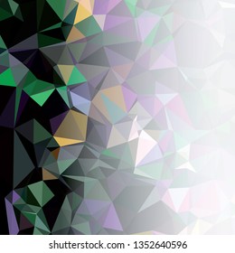 Abstract triangular background with white faded side