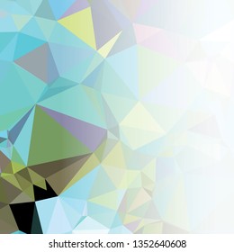 Abstract triangular background with white faded side