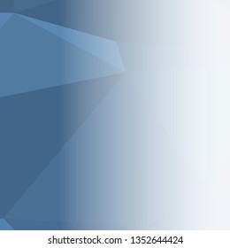 Abstract triangular background with white faded side