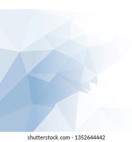 Abstract triangular background with white faded side