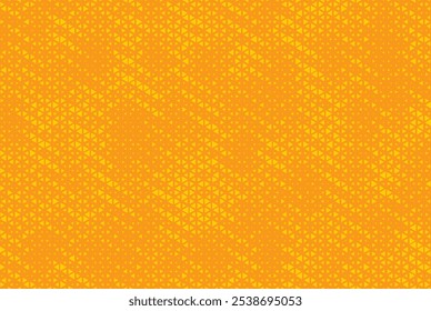 Abstract triangular background. Yellow color geometric pattern. Grunge background as design element. Vector illustration.