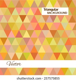 Abstract triangular background  for your web design, Vector