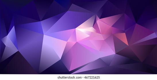 Abstract triangular deep purple background