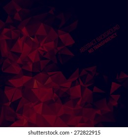 Abstract triangular & futuristic background with dark color tones