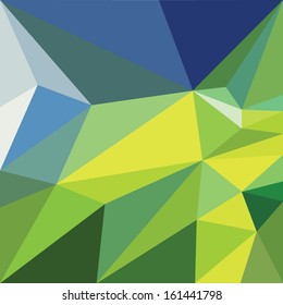 Abstract Triangular Geometric Multicolor Background