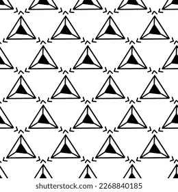 Abstract Triangular Geometric Vector Seamless Pattern