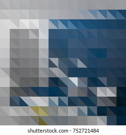 Abstract triangular geometry background in blue-gray color.