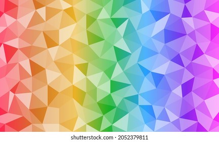 Abstract Triangular Gradient Polygon Background , Vector
