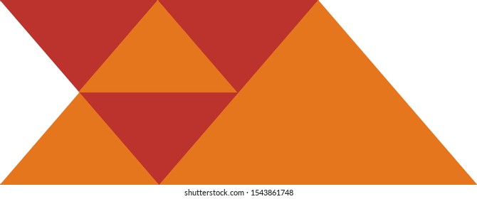 Abstract triangular and hexagon logo. Geometric construction device vector logotype