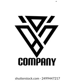 Abstract Triangular Logo Design Template