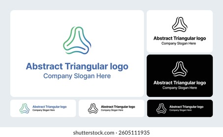 Abstract Triangular Logo | Modern Geometric Design