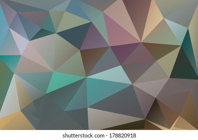 Abstract triangular pattern background in calm tones