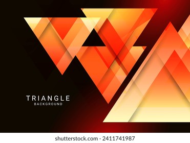 Abstract triangular pattern colorful dynamic design background vector
