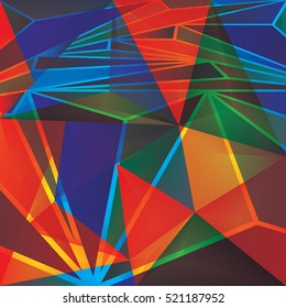 Abstract Triangular Pattern. Modern Background. Vector. Geometry Illustration for your design.