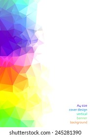 Abstract triangular & polygonal colorful background with geometric abstract shapes