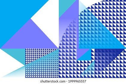 Abstract Triangular shape geometric background
