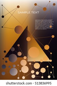 abstract triangular shapes for corporate identity graphic design