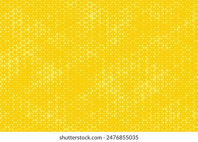 Abstract triangular sunrise yellow background. Color geometric pattern. Grunge background as design element. Vector illustration.