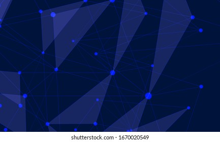 abstract triangular technology on dark background