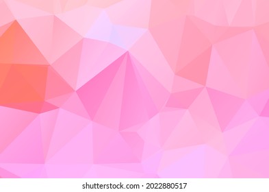Abstract triangulation geometric pink background 
,application and web origami style   
