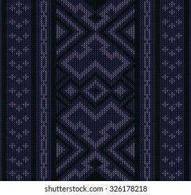 Abstract Tribal Aztec Seamless Pattern. Geometry Vector illustration